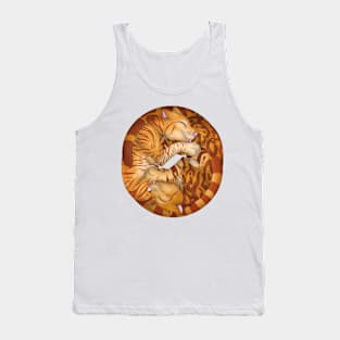 Yin-Yang Cats: Ginger Tabby Tank Top